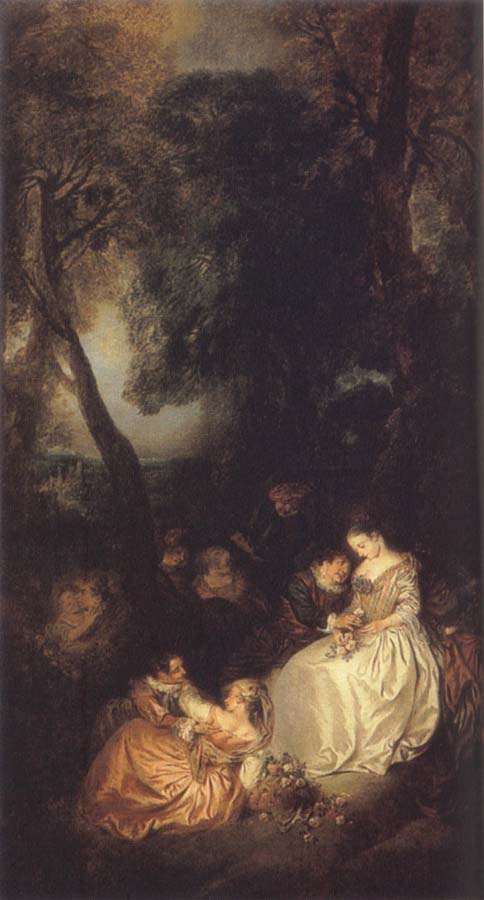 PATER, Jean Baptiste Joseph Scene in a Park,first half of the 18 century